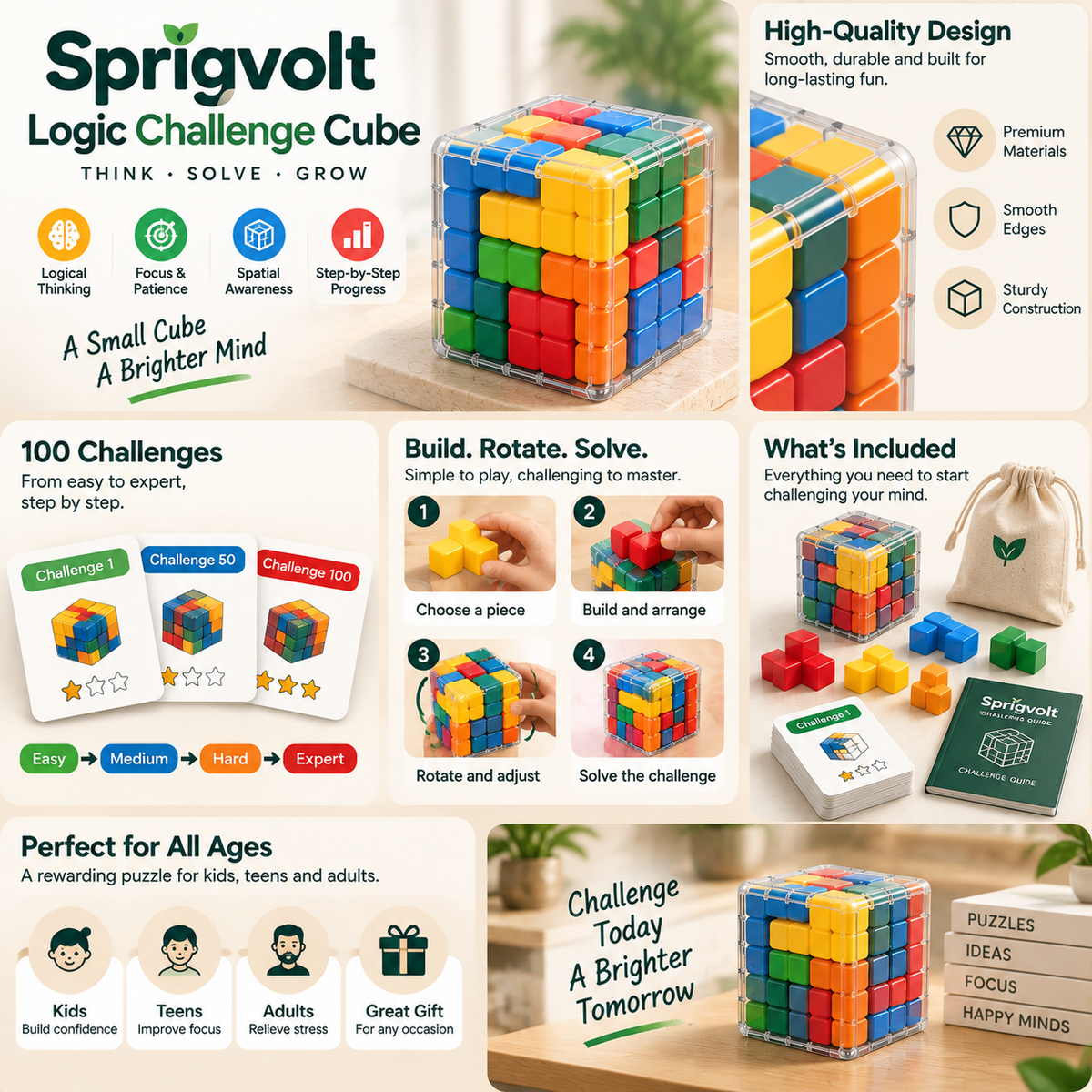 Sprigvolt Logic Challenge Cube