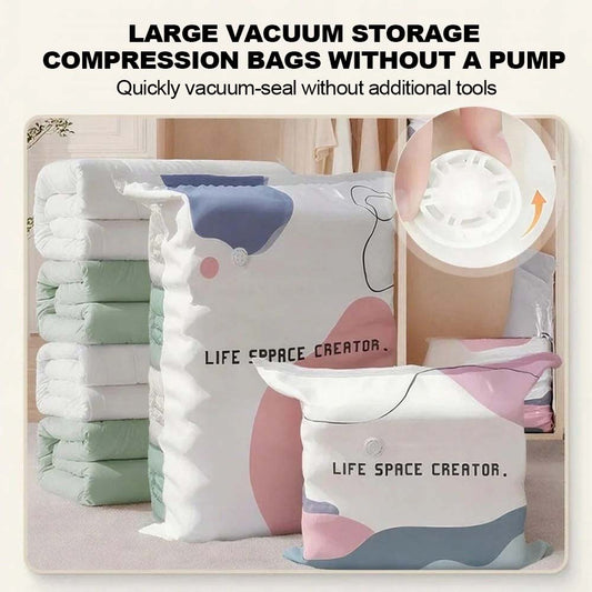 👑LAST DAY: 80% OFF⏰ High-capacity vacuum bags – No pump needed! 🎁