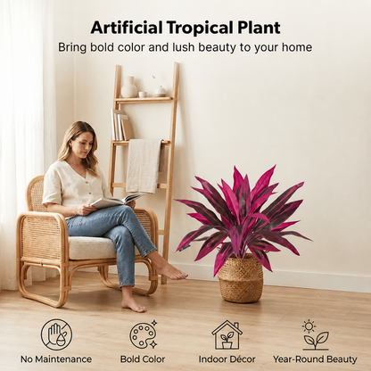 🎁  Last Day 60% OFF - Artificial Boston Fern & Dragon's Blood Tree Plants