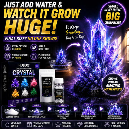 HUBUQ® Luxury Crystal Atelier – Premium Crystal Growth Powder