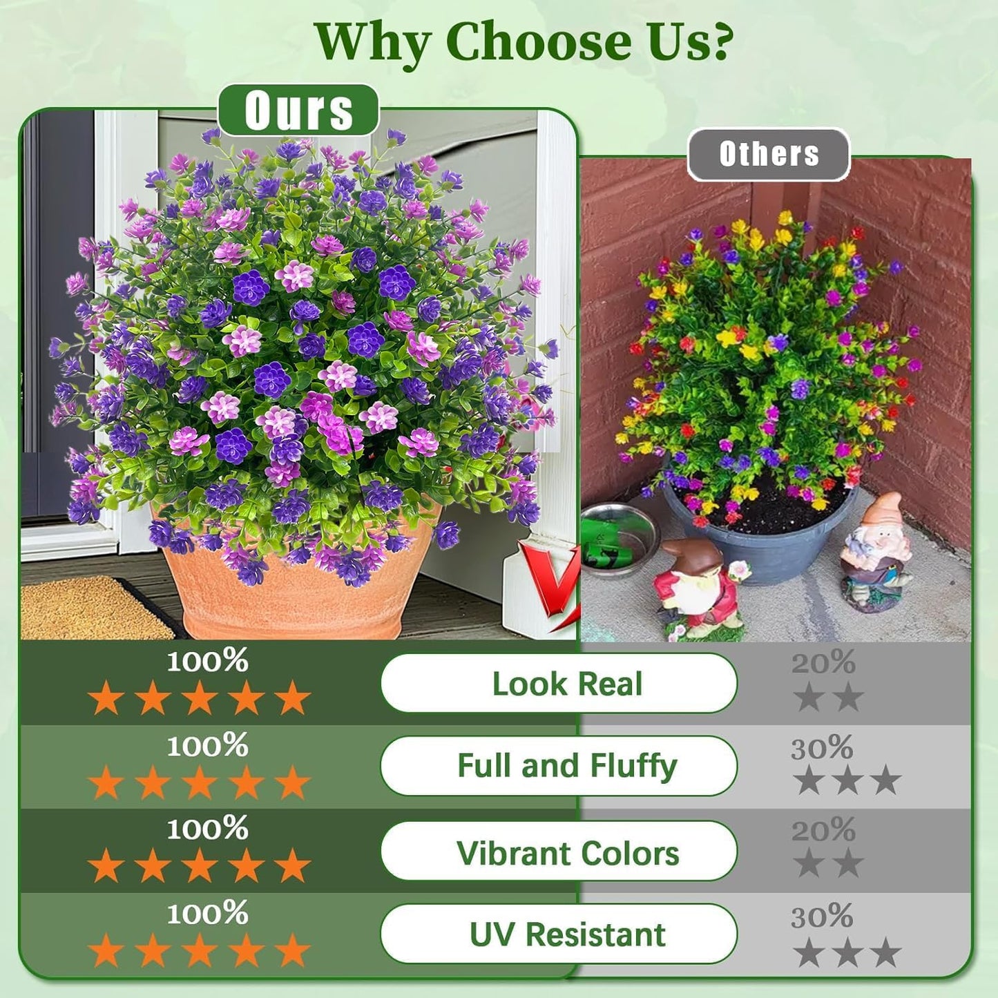 🌱🌱artificial potted trees with ground stake