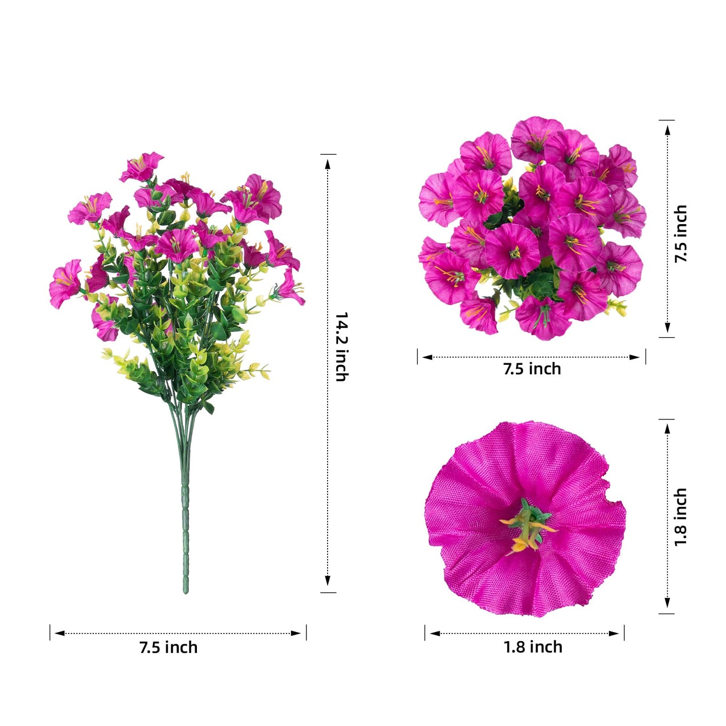 💥Last Day 60% OFF💥UV Resistant Artificial Petunias Flowers